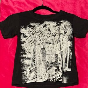 Black Graphic Kids T-Shirt